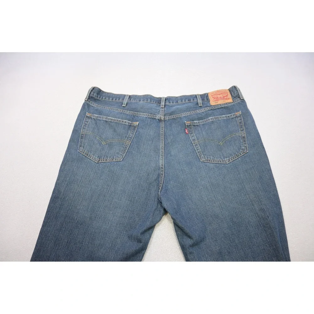 Levi's 559 Relaxed Straight Jeans Mens 46x32 Blue Denim‎ Medium Wash Excellent